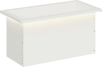 vidaXL Jardinera Para Jard&iacute;n Con Luces Led Blanco 30 X 60 X 30 Cm Vidaxl