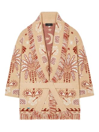 Alanui Cardigan lungo Echoes of the Island - Toni neutri