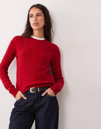 Polo Ralph Lauren maglione rosso scuro