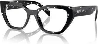 Prada Vista Stijlvolle Zonnebril - unisex - Brillen - Zwart - 53 MM - Accessoires