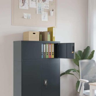 vidaXL Armadio Classificatore Antracite 90x40x40 cm in Acciaio - Vidaxl