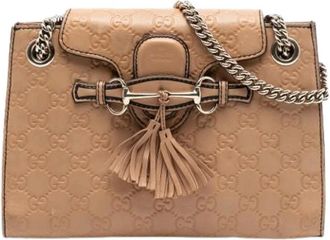 Gucci Pre-owned Cross Body Bags, female, Beige, Size: ONE SIZE Pre-owned The Emily