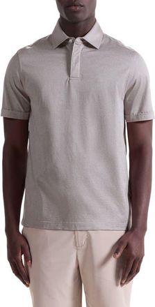 Bugatchi Mercerized Cotton Polo in Cobblestone at Nordstrom, Size Xx-Large
