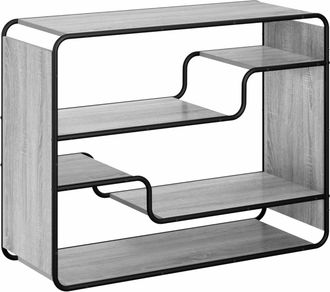 vidaXL Aparador Sonoma Gris 98 X 37,5 X 75,5 Cm Madera De Ingenier&iacute;a Vidaxl