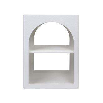 Mobili Rebecca Mesita De Noche Con 1 Estante Mobili Rebecca Nerina 55x40x30 Cm Mdf Blanco Moderno