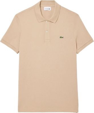 Lacoste Polo - Heren - Polos - Beige - M - Katoen - Tops