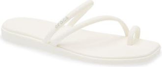 Crocs Miami Toe Loop Sandal in Chalk at Nordstrom, Size 10