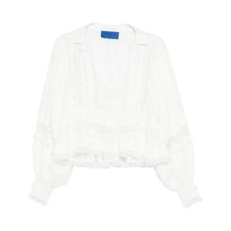 Mes Demoiselles... Blouses, female, White, Size: XS Melody Shirt with Ruffles