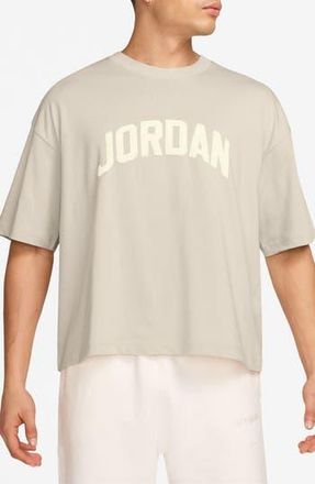 Nike Jordan Flight Essentials Boxy Fit Graphic T-Shirt in Light Ore Wood Brown/Sail at Nordstrom Rack, Size Xx-Large