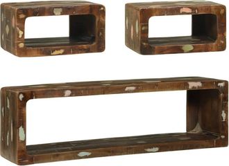 Berkfield Home 3 Piece TV Cabinet Set Multicolour Solid Wood Reclaimed