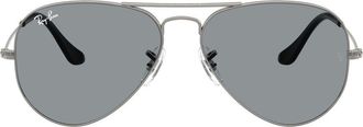 Ray-Ban 58mm Aviator Sunglasses in Gunmetal /Grey at Nordstrom