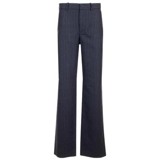 A.P.C. A.p.c., Dames, Broeken, Blauw, Maat: 2XS Wol