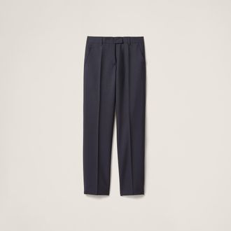 Miu Miu Kid Mohair Pants, Woman, Hematite, Size 36