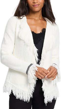 Nic+Zoe Nic+Zoe Petite Statement Fringe Mix Knit Jacket