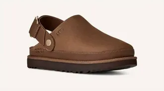 UGG Womens Goldenstar Villa Clog In Dark Chestnut