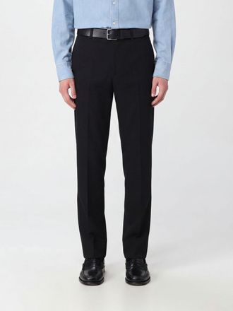 Ami Pantaloni straight in misto lino