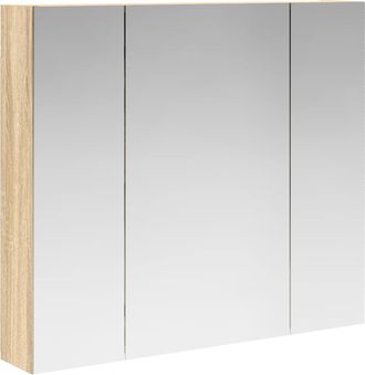 vidaXL Armario Con Espejo De Ba&ntilde;o Roble Sonoma 80 X 14.5 X 70 Cm Vidaxl