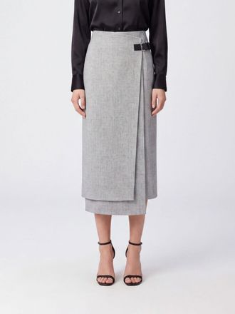 Liviana Conti Gonna midi a portafoglio in misto lana e cashmere