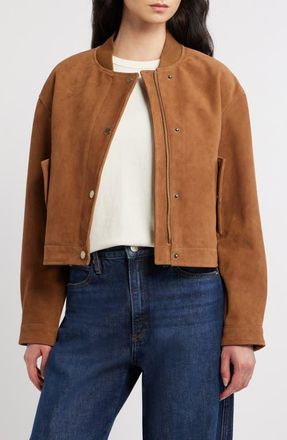 Michael Kors Suede Jacket in Caramel at Nordstrom, Size X-Small
