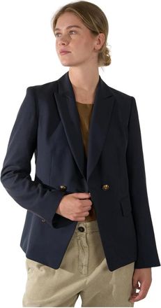 Luisa Cerano Jassen, Dames, Blauw, XL, Leer, Coats