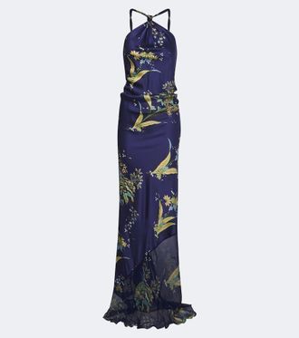 Staud Charli printed silk-blend maxi dress
