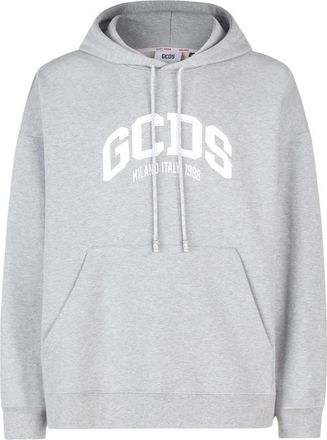 GCDS Logo Lounge Hoodie - Dames - Hoodies - Grijs - M - Katoen - Hoodies & sweatvesten