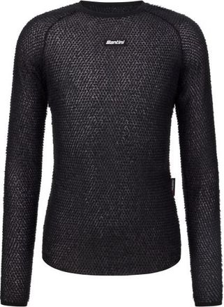 Santini Alpha Long-Sleeve Baselayer Velounterhemd - Unisex | schwarz