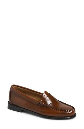 G.H. Bass & Co. Whitney Weejuns Penny Loafer in Light Brown at Nordstrom, Size 6.5