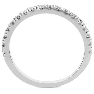 Pompeii3 1/4ct Diamond Ring Stackable Engagement Womens Wedding Band 10K White Gold