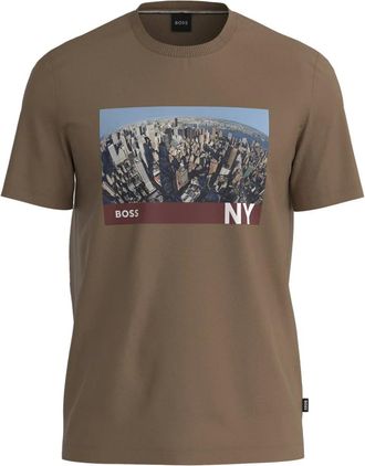 HUGO BOSS Tops, Heren, Bruin, M, T-Shirt