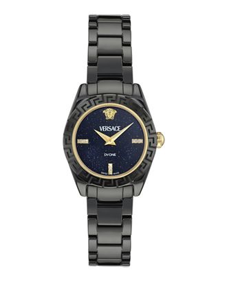 Versace Dv One Diamond Dames Horloge Zwart VE9F00325