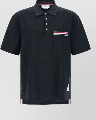 Thom Browne short-sleeve polo shirt