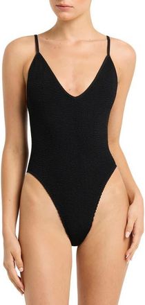 Bond-Eye Elena One-Piece Swimsuit in Black Recycled at Nordstrom
