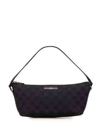 Gucci 2000-2015 GG Canvas Boat shoulder bag - Black