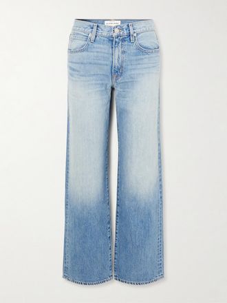 Slvrlake Denim Jeans A Gamba Larga E Vita Media Jazmine - Blu