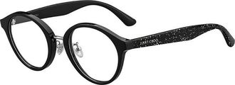 Jimmy Choo London JC197/F 0NS8 00 Black Glitter 48mm