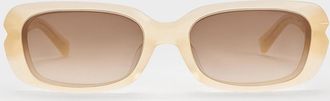 Charles & Keith Recycled Acetate Angular Sunglasses