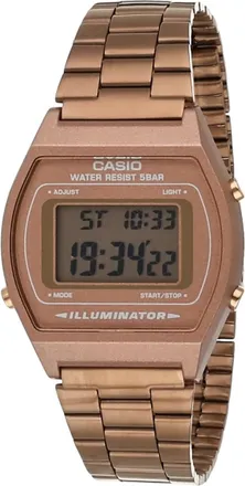 Casio Unisex Digital Watch with Rose Gold Dial - B640WC-5ADF