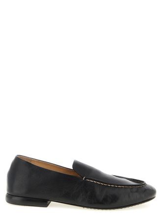 Mars&egrave;ll Black Calfskin Slip-On Mens Loafers