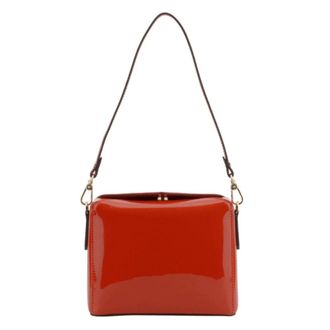 Pourchet Dames, Tassen, Rood, Maat: ONE Size Leer