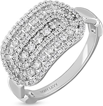 Bony Levy 18K Gold Diamond Trend Ring in 18Kw at Nordstrom, Size 6.5
