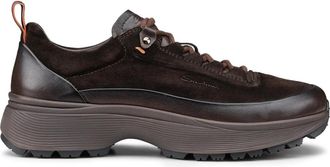 Santoni Easy Bounce Mountain Sneaker - Heren - Sneakers - Bruin - 40 1/2 EU - Leer - Schoenen