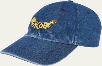 Chlo&eacute; Banana Patch Denim Cap