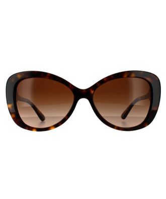 Michael Kors Butterfly Womens Dark Tortoise Brown Gradient Sunglasses - One Size