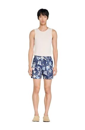 Sandro Hippie swim shorts in Navy Blue at Nordstrom, Size Xx-Large