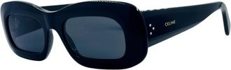 Celine Trendy Zwarte Zonnebril - Dames - Zonnebrillen - Zwart - ONE Size - Accessoires