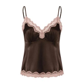 Gold Hawk Dames, Nachtkleding & Lounge, Bruin, Maat: L