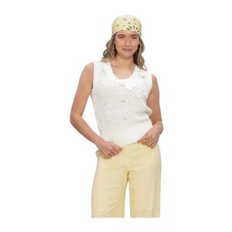 Selected Dames, Tops, Wit, Maat: S Linnen