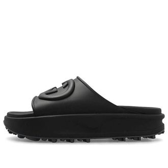 Gucci Interlocking G slide sandal Black Rubber 692380-JF000-1000