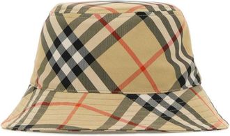 Burberry Beige Check Bucket Hat